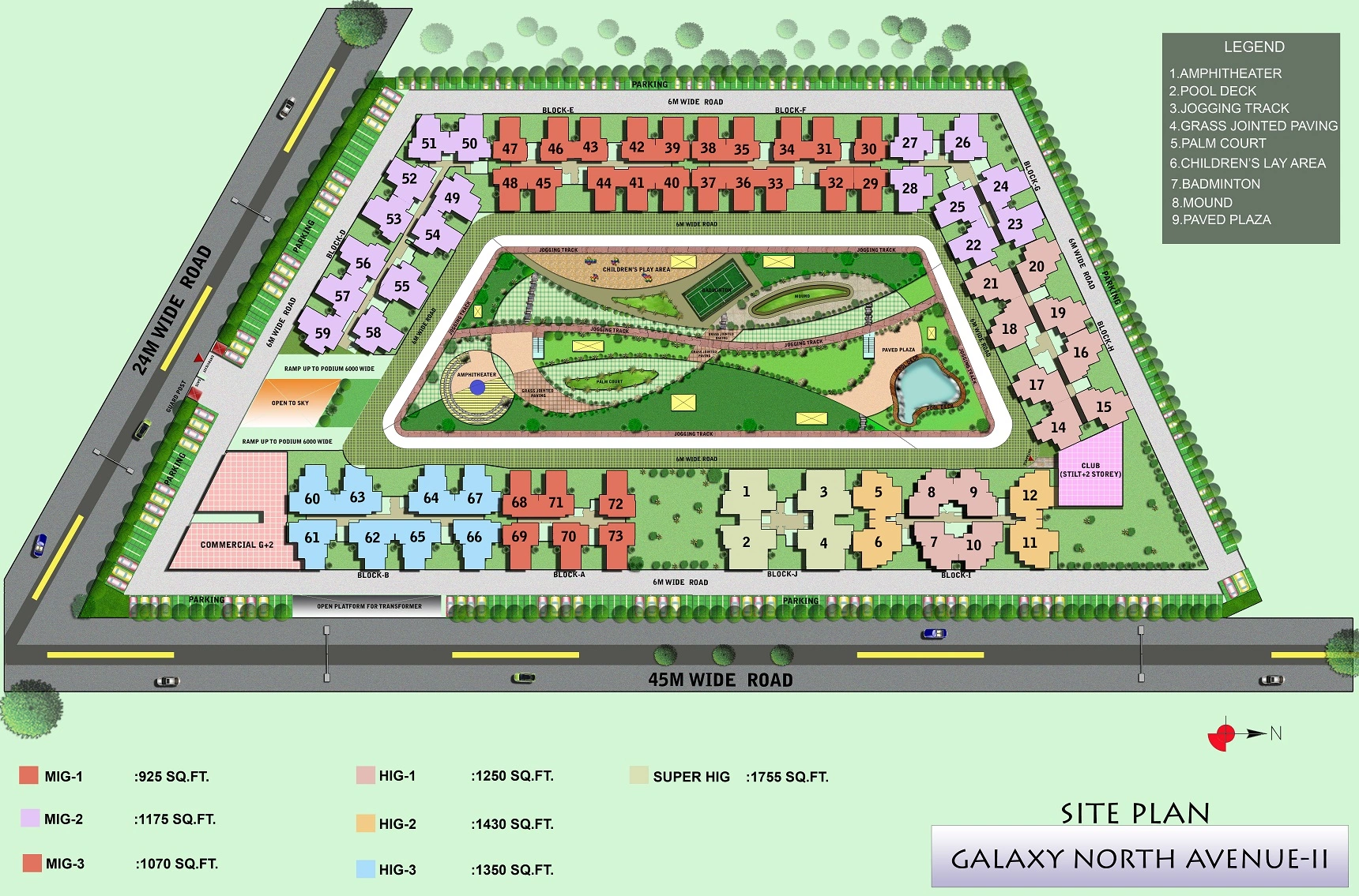 Galaxy North Avenue 2 Layout Map