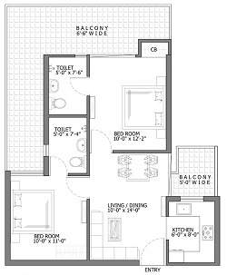 Gaur City 7th Avenue Noida Extension Floor Plan